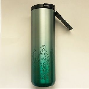 NEW 2021 50th Anniversary Starbucks Green Ombré Mermaid Insulated Tumbler